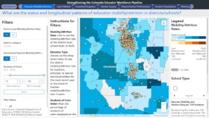 Strengthening the Colorado Educator Workforce Pipeline GIS Map